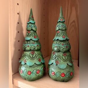 Jim Shore O’ Tannenbaum and Festive trees (4 total)